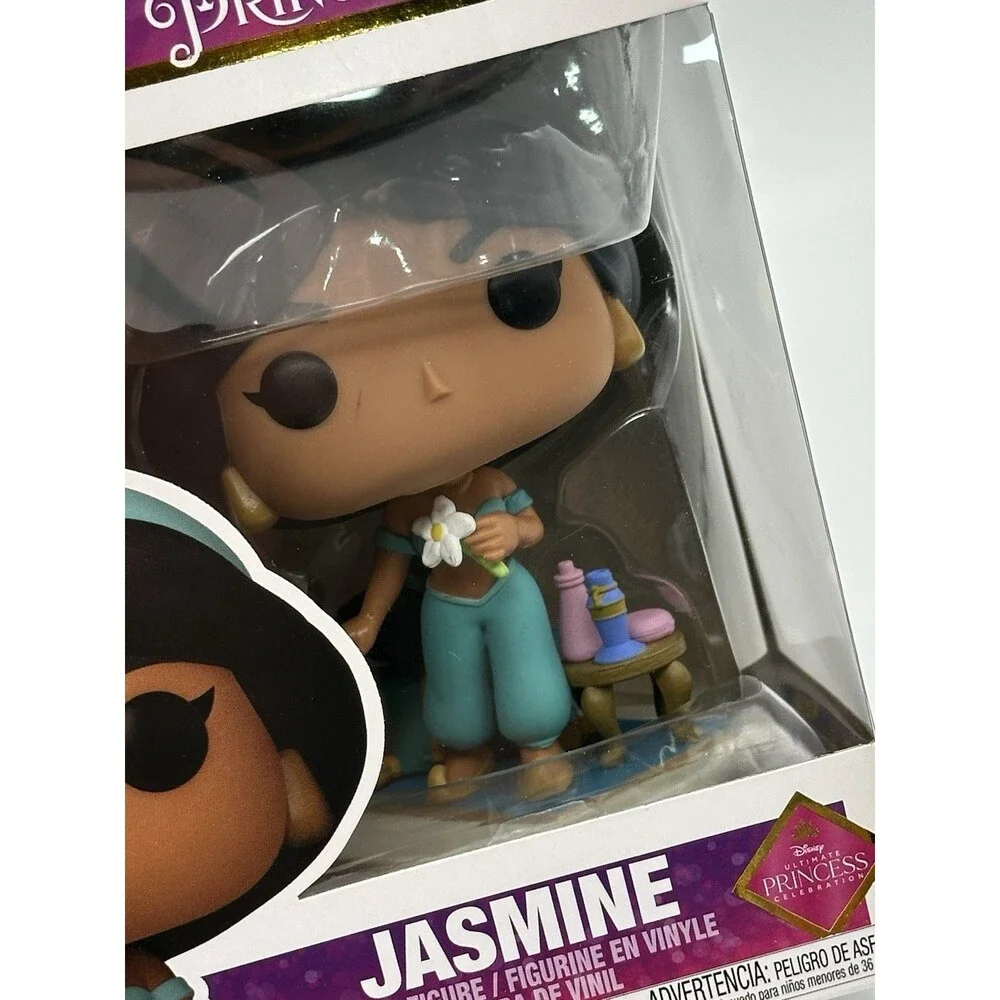 Vaulted Funko POP! Flocked HT #353 Abu & #1013 Princess Jasmine Vinyl Figure Lot